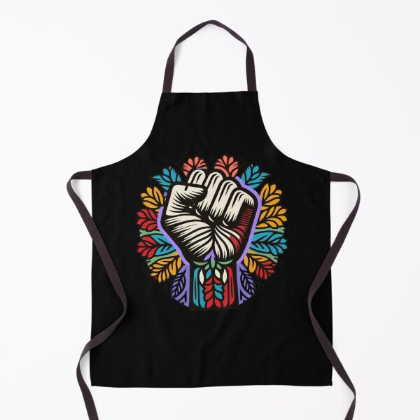 Item preview, Raised Fist Floral Power Protest T-Shirt designed and sold by blackBubble1.