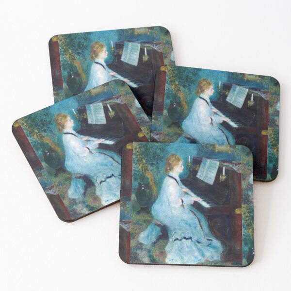 Item preview, Woman at the Piano by Pierre-Auguste Renoir: Impressionist Music Room Poster designed and sold by artofuniverse.