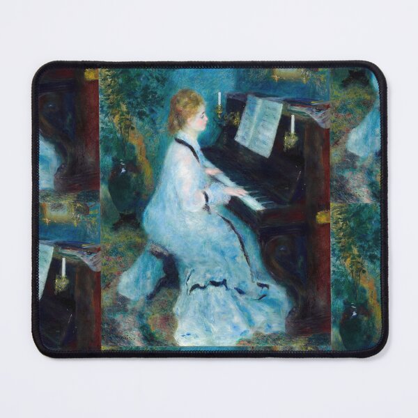Item preview, Woman at the Piano by Pierre-Auguste Renoir: Impressionist Music Room Poster designed and sold by artofuniverse.