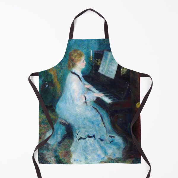 Item preview, Woman at the Piano by Pierre-Auguste Renoir: Impressionist Music Room Poster designed and sold by artofuniverse.