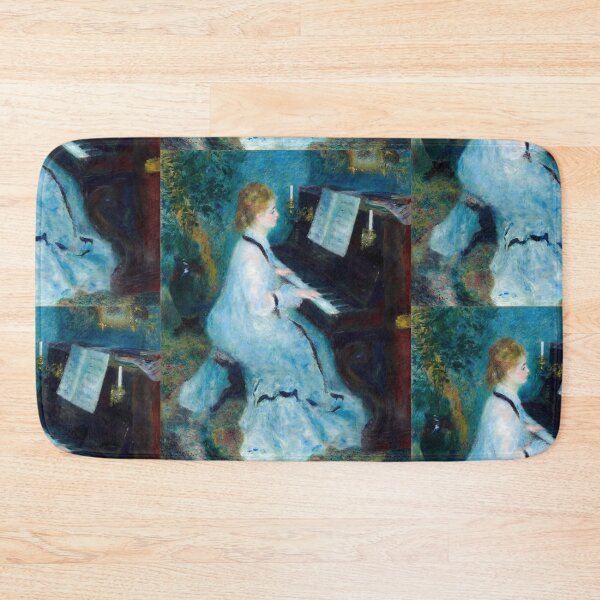 Item preview, Woman at the Piano by Pierre-Auguste Renoir: Impressionist Music Room Poster designed and sold by artofuniverse.
