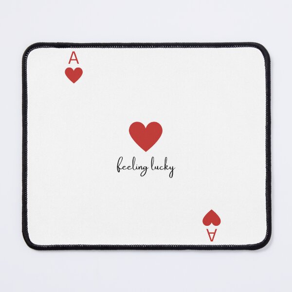 Item preview, Feeling Lucky Heart Ace Playing Card Art designed and sold by VibeoCanvasShop.
