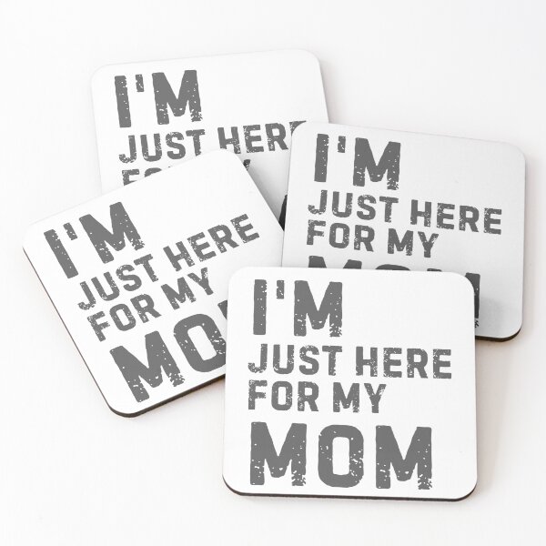 Item preview, I’m Just Here For My Mom Vintage Distressed Typography designed and sold by axiksa10.