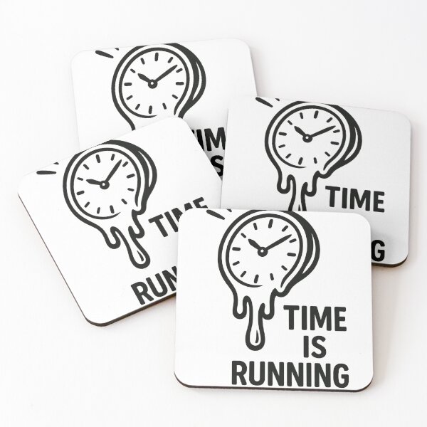 Item preview, Time Is Running Melting Clock Motivational Quote Design for Hustle Grind Entrepreneur Productivity Lovers designed and sold by zevorgue.