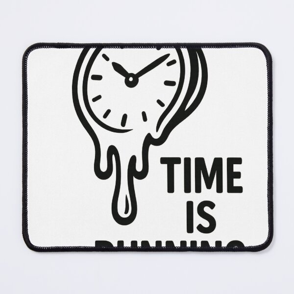 Item preview, Time Is Running Melting Clock Motivational Quote Design for Hustle Grind Entrepreneur Productivity Lovers designed and sold by zevorgue.