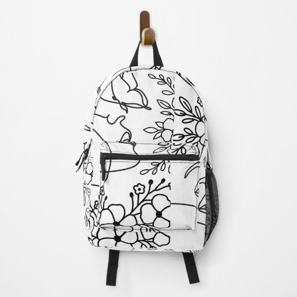 Item preview, floral women profile line art designed and sold by meri3465.