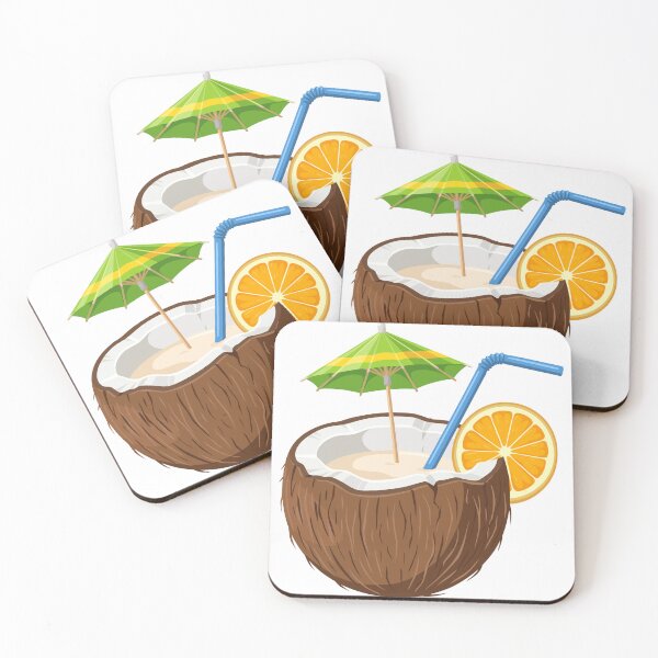 Item preview, Tropical Coconut Cocktail Vibe designed and sold by AllaMashycheva.