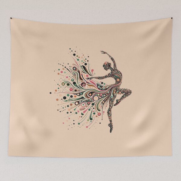 Item preview, Dancing girl floral art  designed and sold by Natart1004.