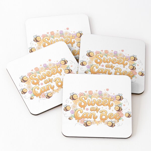 Item preview, Sweet as Can Bee Kawaii Honey Bee Sticker | Cute Bumblebee Pastel Aesthetic | Floral Honeycomb Cartoon Design designed and sold by Eart98.