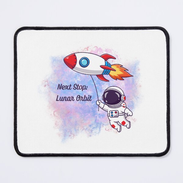 Item preview, Cute Astronaut with Rocket Balloon - Next Stop Lunar Orbit Artemis II Kids design designed and sold by siempredesign.