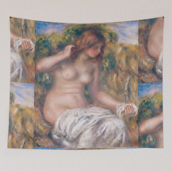 Item preview, Woman By Spring by Pierre-Auguste Renoir: Impressionist Nude Fine Art Poster designed and sold by artofuniverse.
