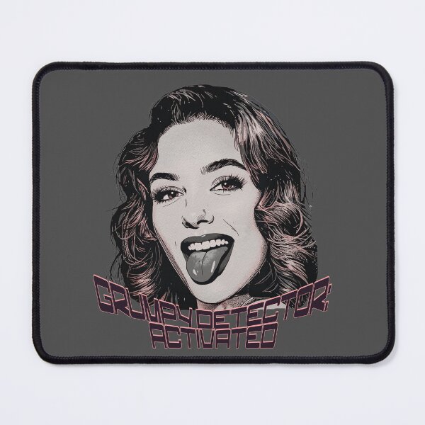 Item preview, Grumpy Detector Activated – Funny Retro Pop Art Woman Face with Tongue Out designed and sold by TestudoDesign.