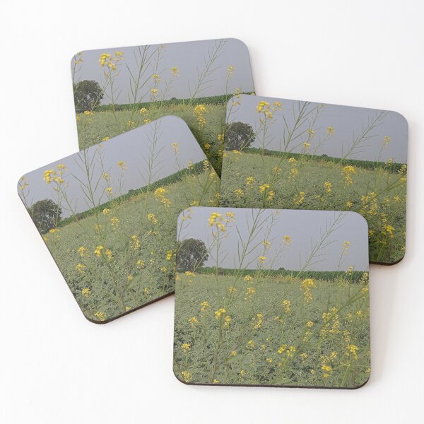 Item preview, Golden Mustard Blooms in a Verdant Field designed and sold by UrbanCanvas 111.
