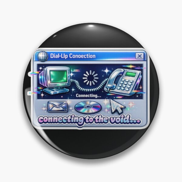 Item preview, Connecting to the Void Dial-Up Connection Y2K  designed and sold by jgvisualarts.