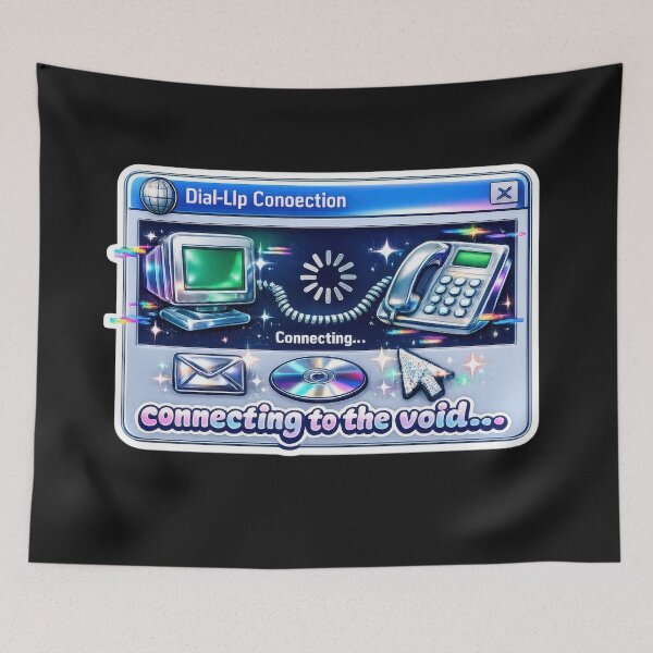 Item preview, Connecting to the Void Dial-Up Connection Y2K  designed and sold by jgvisualarts.