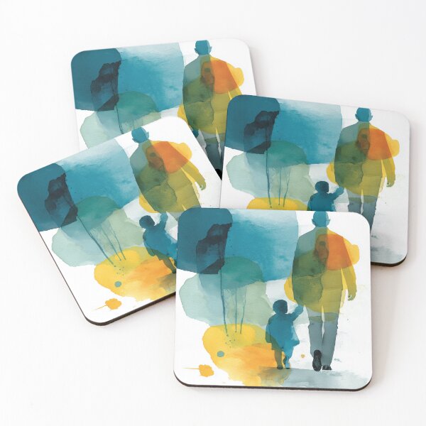 Item preview, Little Steps – Toddler Reaching Up to Parent Watercolor Painting designed and sold by solynneart.