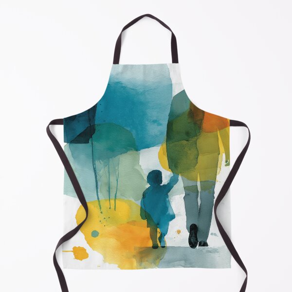 Item preview, Little Steps – Toddler Reaching Up to Parent Watercolor Painting designed and sold by solynneart.
