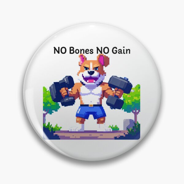 Item preview, pixel dog  no bones no gain designed and sold by JR_Concept.