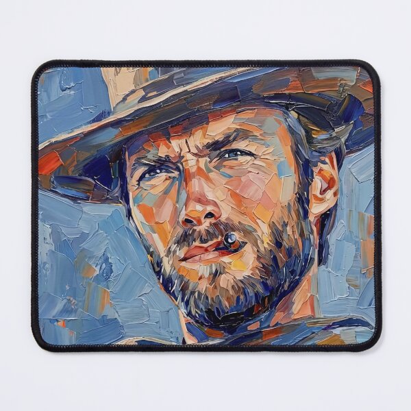 Item preview, Portrait Painting of Clint Eastwood in The Good, The Bad and The Ugly. designed and sold by davidelder.