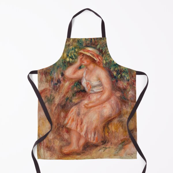 Item preview, Woman Daydreaming Reveuse by Pierre-Auguste Renoir: Romantic Impressionist Poster designed and sold by artofuniverse.