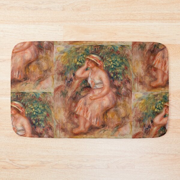 Item preview, Woman Daydreaming Reveuse by Pierre-Auguste Renoir: Romantic Impressionist Poster designed and sold by artofuniverse.