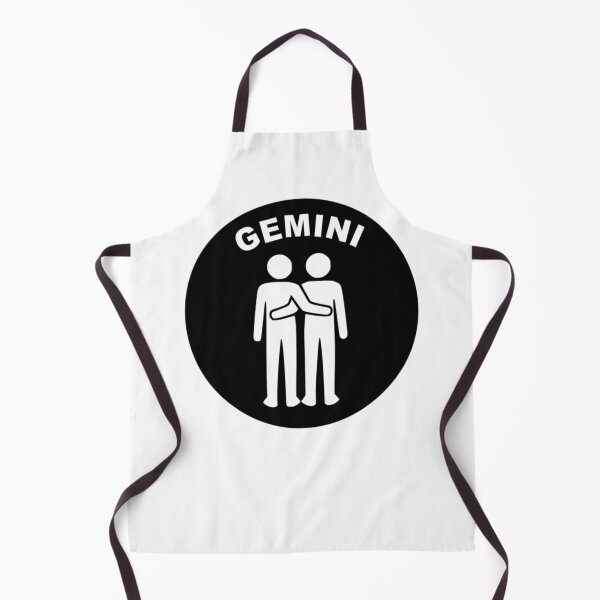Item preview, Gemini Twins - Zodiac Sign In Negative Circle Bold Art designed and sold by The Bold Line Studio.