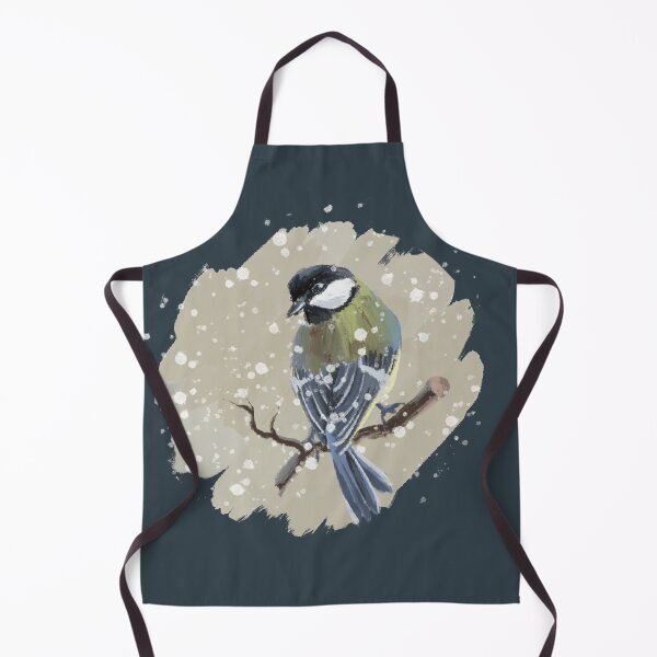 Item preview, Winter Chickadee Bird in Snow – Cozy Nature Illustration designed and sold by Iras-Art-Corner.