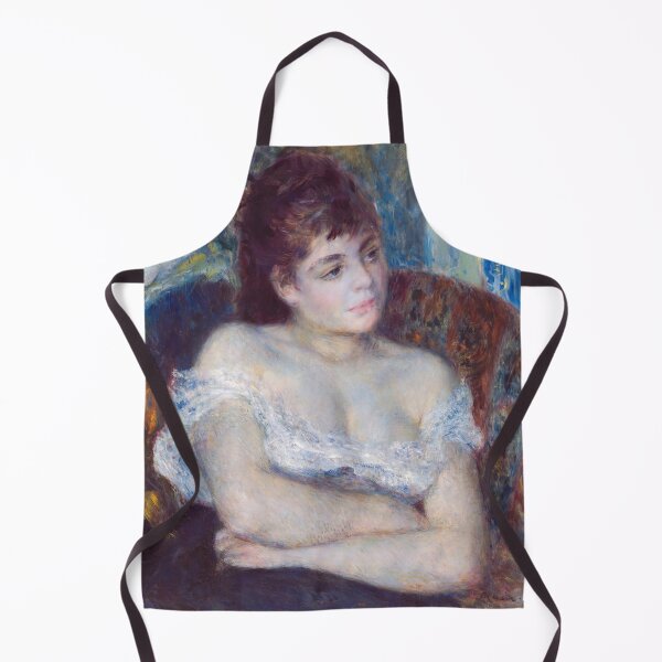 Item preview, Woman in an Armchair by Pierre-Auguste Renoir: Romantic Impressionist Portrait Poster designed and sold by artofuniverse.