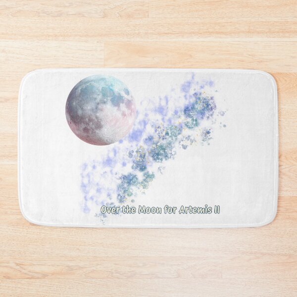 Item preview, Over the Moon for Artemis II - Aesthetic Space Nebula & Lunar Return designed and sold by siempredesign.