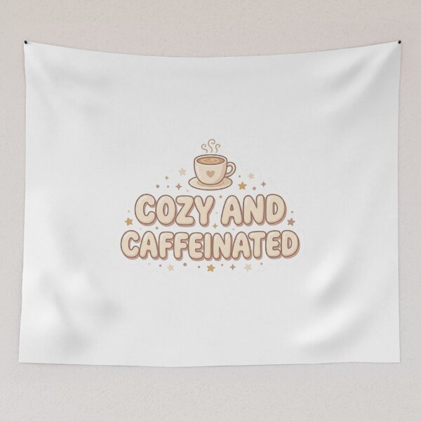 Item preview, Cozy And Caffeinated Aesthetic Coffee Sticker designed and sold by CutePlix.