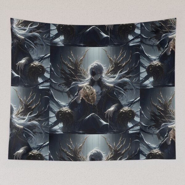 Item preview,  The Melting Facade: A One-Eyed Gothic Prince on His Throne of Shadows designed and sold by MouradStudio.