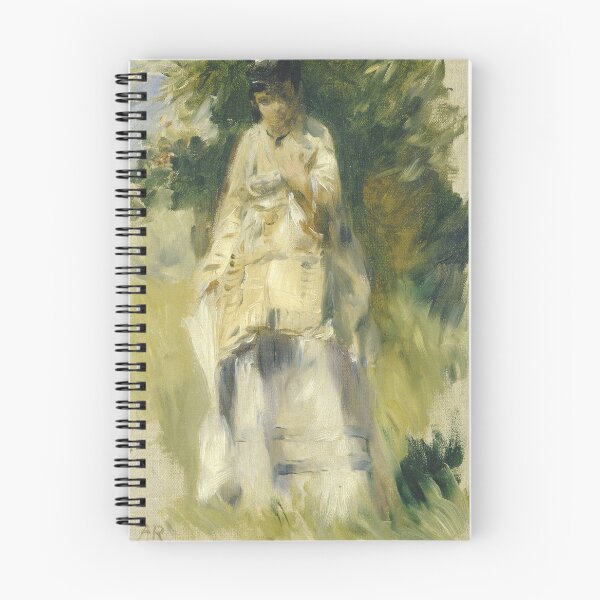 Item preview, Woman Standing By a Tree by Pierre-Auguste Renoir: Serene Impressionist Poster designed and sold by artofuniverse.