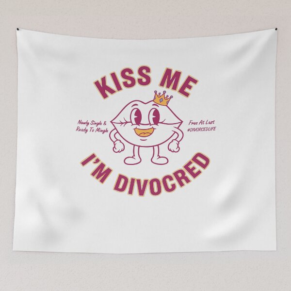 Item preview, Divorce Kiss Me Im Divocred Divorce Party Finally designed and sold by LuminOrb.