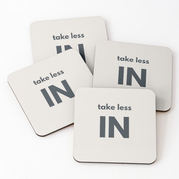 Item preview, Take Less In Minimalist Quote Shirt Mental Clarity Calm Design designed and sold by Minimalist Typography.