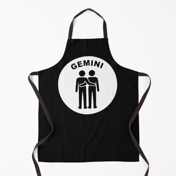 Item preview, Gemini Twins - Zodiac Sign In Negative Circle Bold Art designed and sold by The Bold Line Studio.