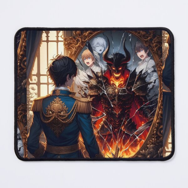 Item preview, The Shattered Self: The Prince's Demonic Reflection (Glacial Sorrow vs. Hellish Truth) designed and sold by MouradStudio.