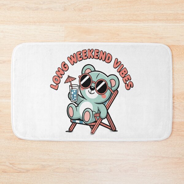 Item preview, Long Weekend Vibes | Cute Bear Kawaii Style | Relaxation Lovers designed and sold by InspiredCreatives.