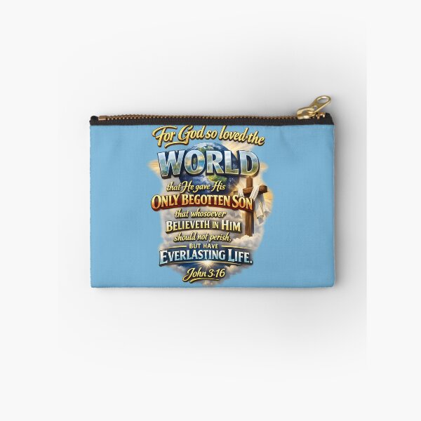 Item preview, John 3:16 4D Christian Design – “For God So Loved The World” Cross & Faith Artwork designed and sold by Imagetore.