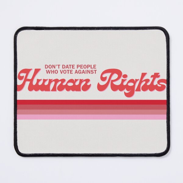Item preview, Don’t Date People Who Vote Against Human Rights Feminist Pink Shirt Bold Statement designed and sold by omwvisual.