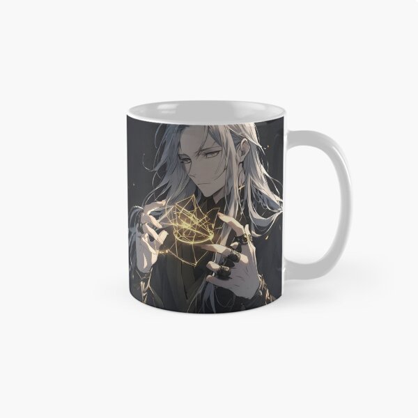 Item preview, Weaver of Sacred Geometry: The White-Haired Mystic and the Golden Arcane Magic designed and sold by MouradStudio.