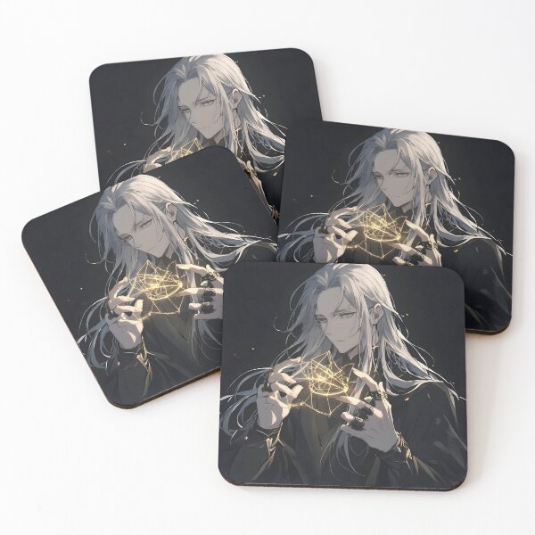 Item preview, Weaver of Sacred Geometry: The White-Haired Mystic and the Golden Arcane Magic designed and sold by MouradStudio.