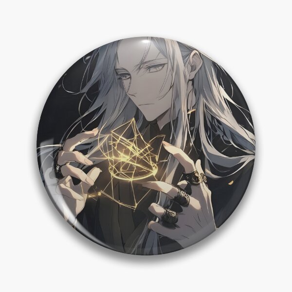 Item preview, Weaver of Sacred Geometry: The White-Haired Mystic and the Golden Arcane Magic designed and sold by MouradStudio.