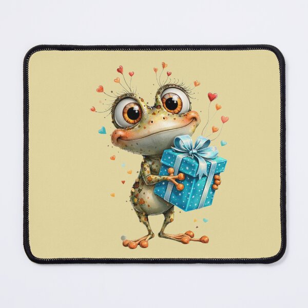 Item preview, May your Year be Full of little Toys. Funny frog art . designed and sold by Natart1004.