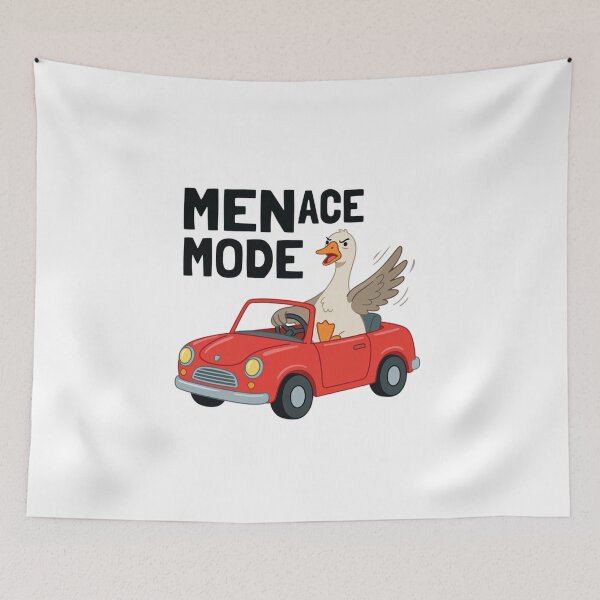 Item preview, Menace Mode Goose Driving Car Funny Chaotic Goose Meme Design designed and sold by Anastasiia Yurevych.