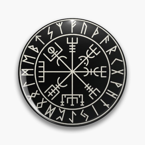 Item preview, Vegvisir Viking Compass with Runes Minimalist Norse Symbol Design designed and sold by Fradikal.