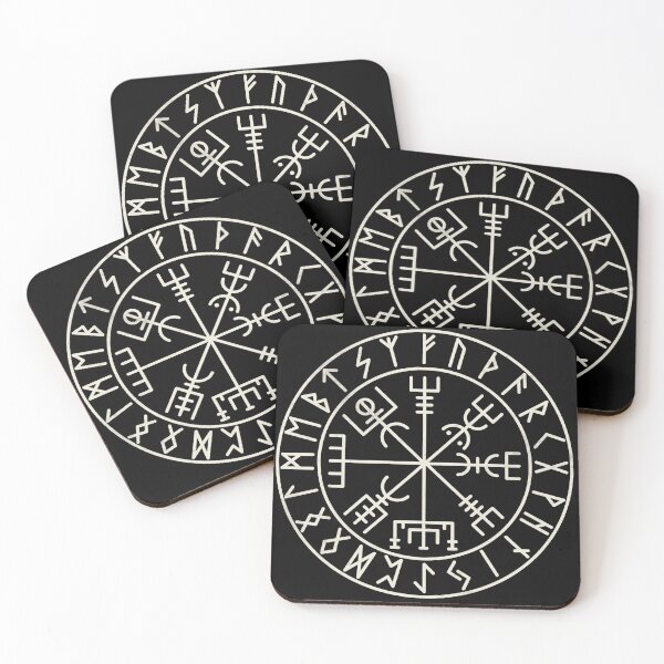 Item preview, Vegvisir Viking Compass with Runes Minimalist Norse Symbol Design designed and sold by Fradikal.