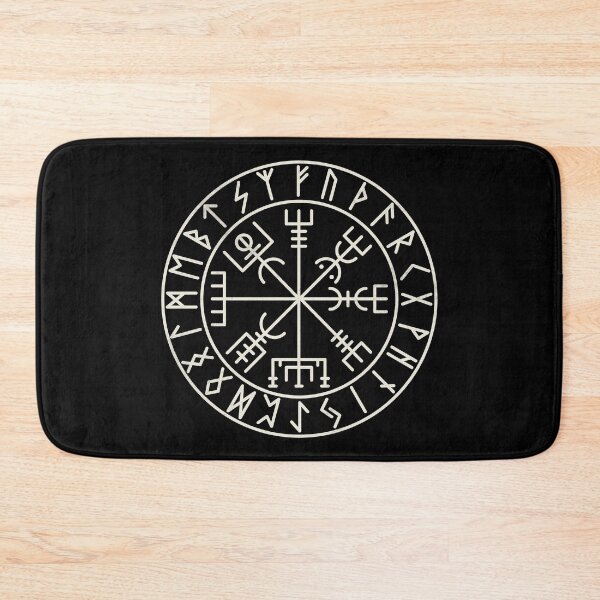 Item preview, Vegvisir Viking Compass with Runes Minimalist Norse Symbol Design designed and sold by Fradikal.