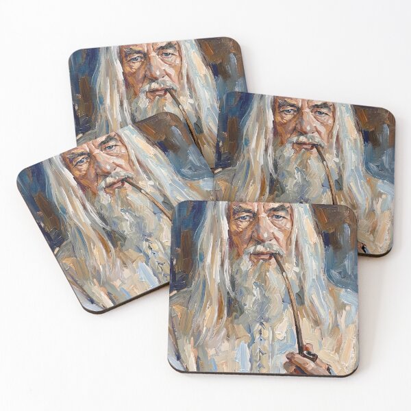 Item preview, Portrait Painting of Ian McKellen as Gandalf designed and sold by davidelder.