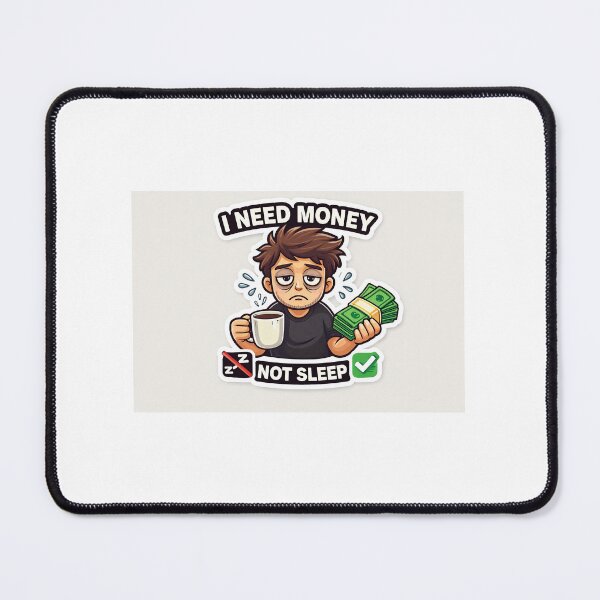 Item preview, I Need Money Not Sleep | Hustle Motivation Design designed and sold by Babadesign48.