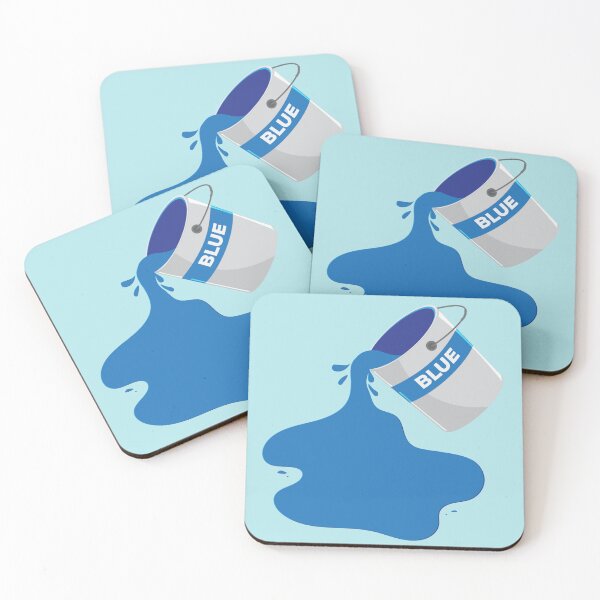 Item preview, Modern Blue Paint Bucket Spill - Creative Artist Aesthetic designed and sold by SolutionsArt.